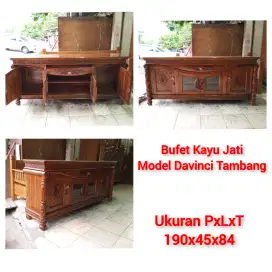 Bufet davinci kayu jati