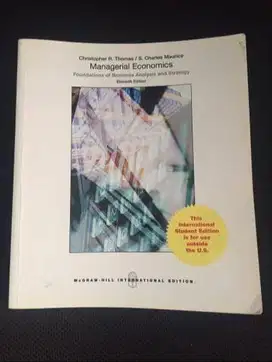 Managerial Economics - Foundations of Business Analysis and Strategy
