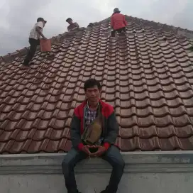 Genteng Kamuri KW 1  Rangka Baja ringan terpasang