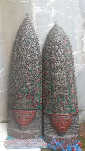 patung kayu asli motif madura