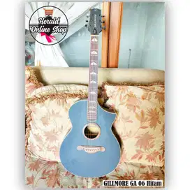 Gitar Gillmore GA 06 Akustik Elektrik Original Hitam NEW