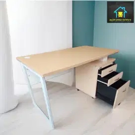 Meja belajar laci - meja kantor laci  - meja laci