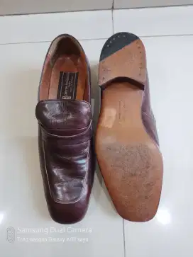 Sepatu pria kulit Pierre balmain. Made in france. No.41/42.