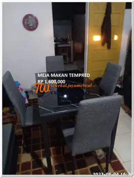 SET DI LOKASI MEJA MAKAN MINIMALIS KURSI 4 BERBAGAI MODEL BEST SELLER