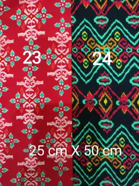 Kain perca katun motif batik