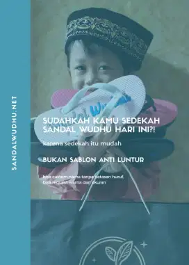 Sandal masjid cutting press bukan sablon anti luntur