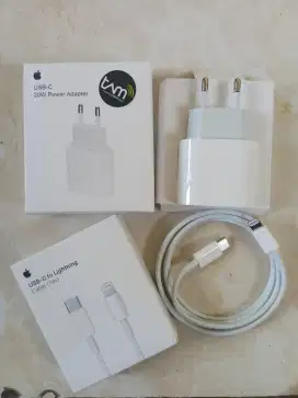 Charger original iPhone satu set garansi tam