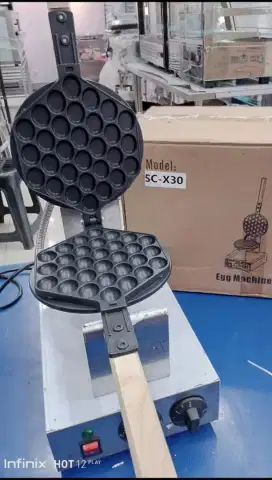 Mesin Cetakan Egg Waffle Maker Getra Wafel SC X30