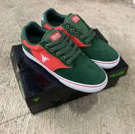 Sepatu skateboard fallen the goat forrest green
