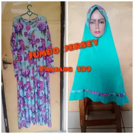 Gamis set kerudung jumbo