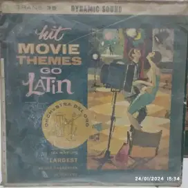 PIRINGAN HITAM VINYL Hit MOVIE THEMES Go Latin.The World Largest Dance