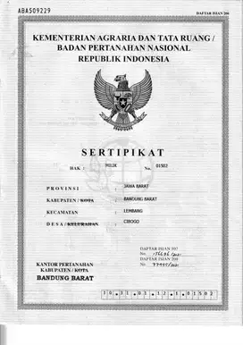 Tanah Strategis Dekat Pusat Komersial Lembang