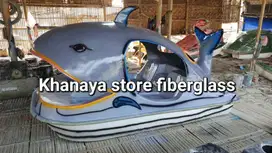 Sepeda air bebek karakter ikan jumbo castem warna model siap kirim