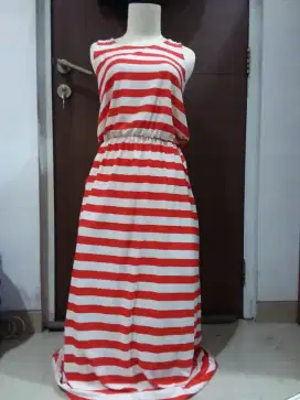 Dress salur bahan stracy