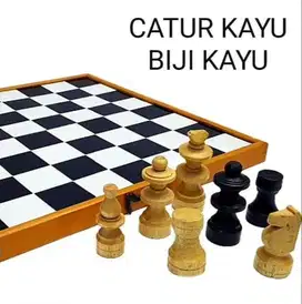 Papan Catur Kayu | Bidak Kayu | Catur KAYU 40 cm