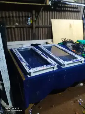 Jual kusen pintu jendela kaca aluminium plus pasang