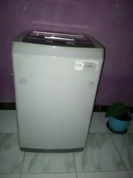 Mesin cuci turbo drum merk LG 1 tabung + pengering