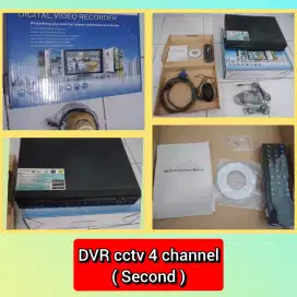 Di jual cepat DVR cctv 4 channel, kondisi Normal + 1 CCTV