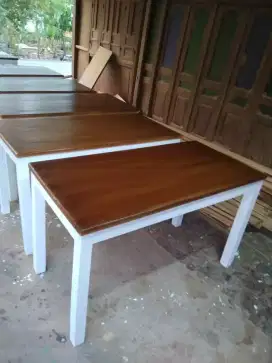 Meja kuliner murah kayu mahoni