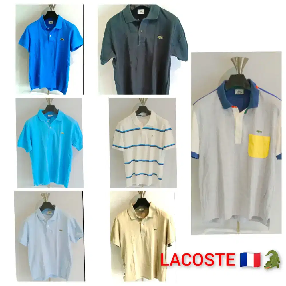 LACOSTE CLASSIC T-SHIRT 1000% AUTHENTIC LIKE NEW NEGO SAJA GAN.