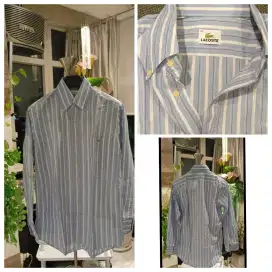 LACOSTE LONG SLEEVE SHIRT 1000% AUTHENTIC LIKE NEW NEGO SAJA GAN.