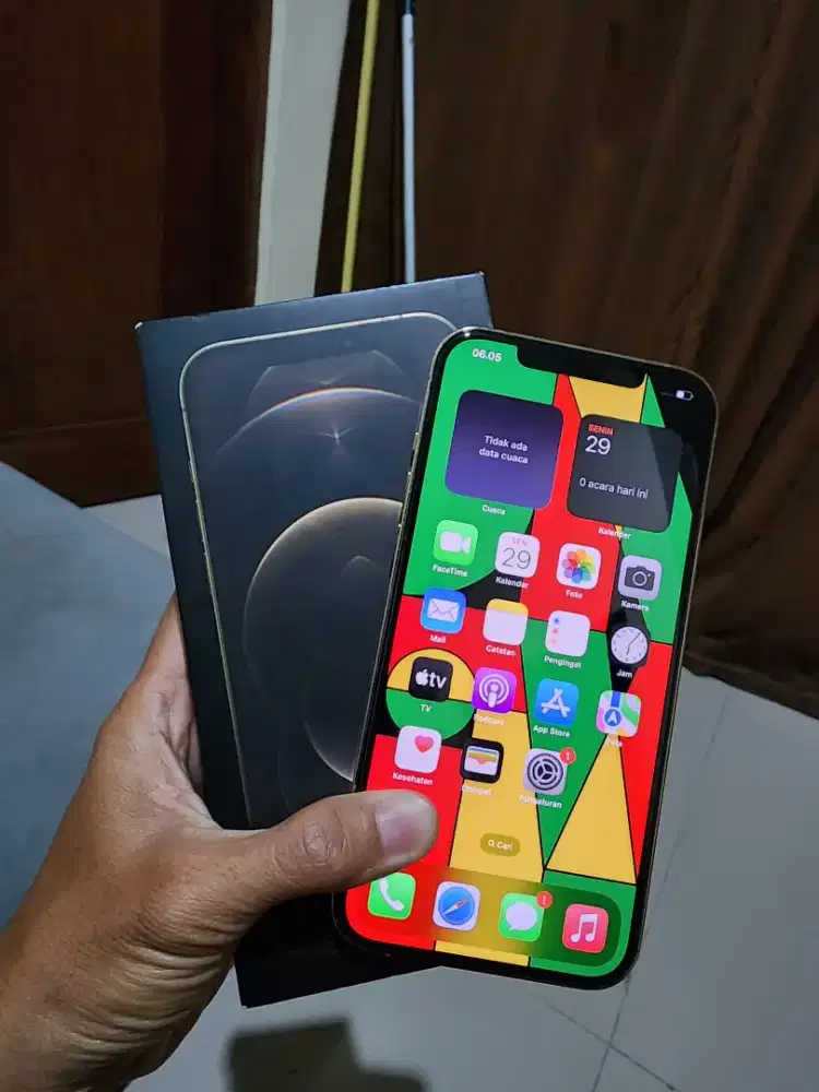 Iphone 12 Promax 128GB fulset resmi ibox mulus