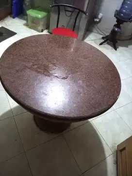 Meja Granit tebal coklat bagus awet dari tahun 90