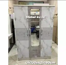 Lemari pakaian 3pintu PB tebel murah bisa kirim COD