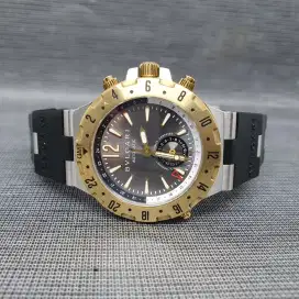 Bvlgari diagono GMT steel n gold