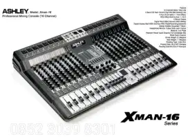 Mixer Audio ASHLEY XMAN16 / XMAN 16 bluetooth, usb interface