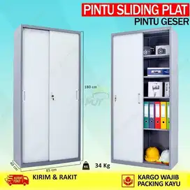 Lemari Arsip Kabinet Lemari Besi Locker Loker Kantor Pintu Sliding Pla