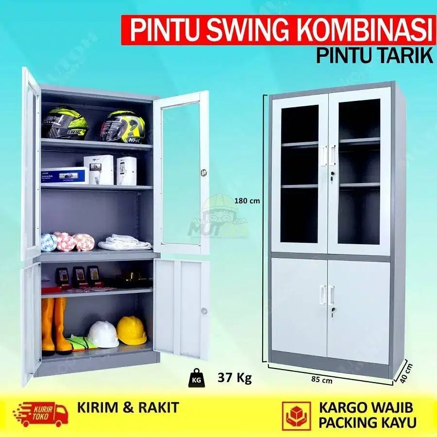 Lemari Arsip Kantor Kabinet Lemari Besi Kantor Kombinasi Pintu Swing T