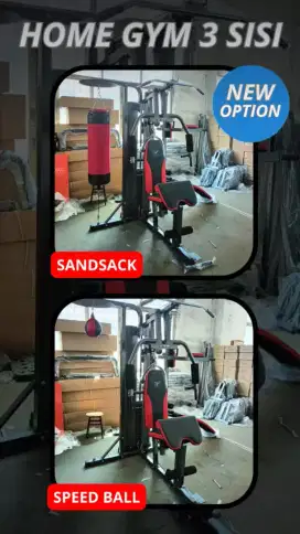 Alat fitnes home gym beban 75 kgs tiga sisi