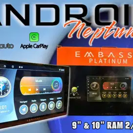 HEAD UNIT DOUBLEDIN ANDROID EMBASSY 9 INCH APPLE CARPLAY ANDROID AUTO