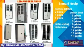 Lemari arsip dokumen sekolah Loker Locker Besi sliding Filling Cabinet