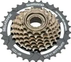 Megarange shimano 7 speed freewheel 7 speed gir belakang sprocket