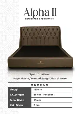 Romance - Dipan Sandaran Kasur Tipe ALPHA II