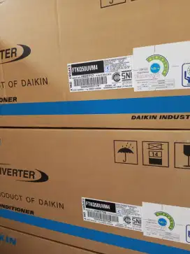 AC Daikin inverter 2 pk ftkq50uvm4 made in Thailand berikut pasang