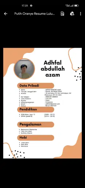 Cari pekerjaan, ijasah SMP