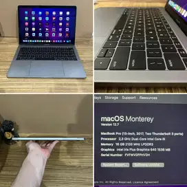 MacBook pro retina 2017 i5 16 256 cto rare buat yg butuh Ram gede