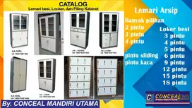 Lemari arsip baju Pakaian / Dokumen Loker Locker Besi Filling Cabinet