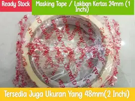 Lakban Kertas Masking Tape 1 Inchi / 24mm