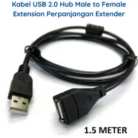 Kabel USB 2.0 Male to Female Extension Perpanjangan Extender 1.5 Meter