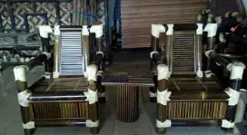 Kursi Bambu Hitam