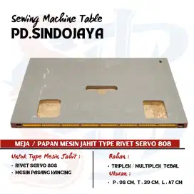 Meja Mesin Jahit Rivet Servo 808 / Pasang Kancing