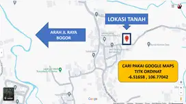 DIJUAL CEPAT TANAH DI KOTA BOGOR KAMPUNG SUMUR WANGI