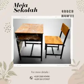 Meja kursi sekolah set