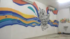 Dekorasi mural lukisan dinding