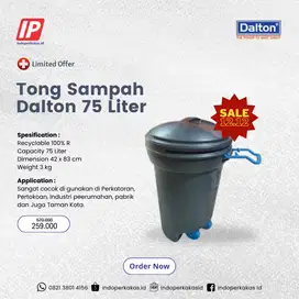 Tempat Sampah Dalton Tong Sampah Plastik HDPE 75 Liter (Circle)