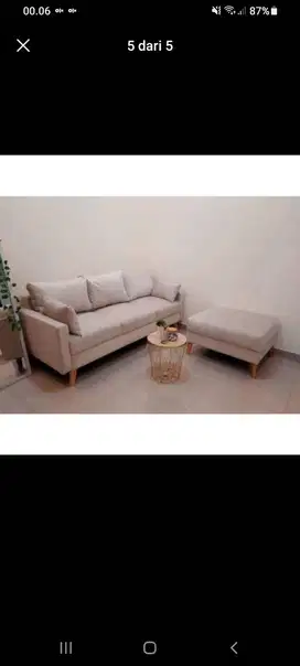 Sofa L santai premium super empuk